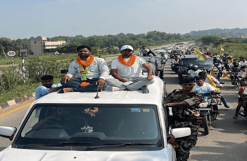 Breaking Election Rules Costs Jairam Mahato Dearly; Notice Issued for Campaigning on Top of a Scorpio