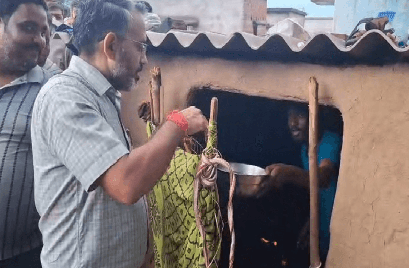 DC turns emotional during field visit after witnessing extreme poverty in Kalapathar village