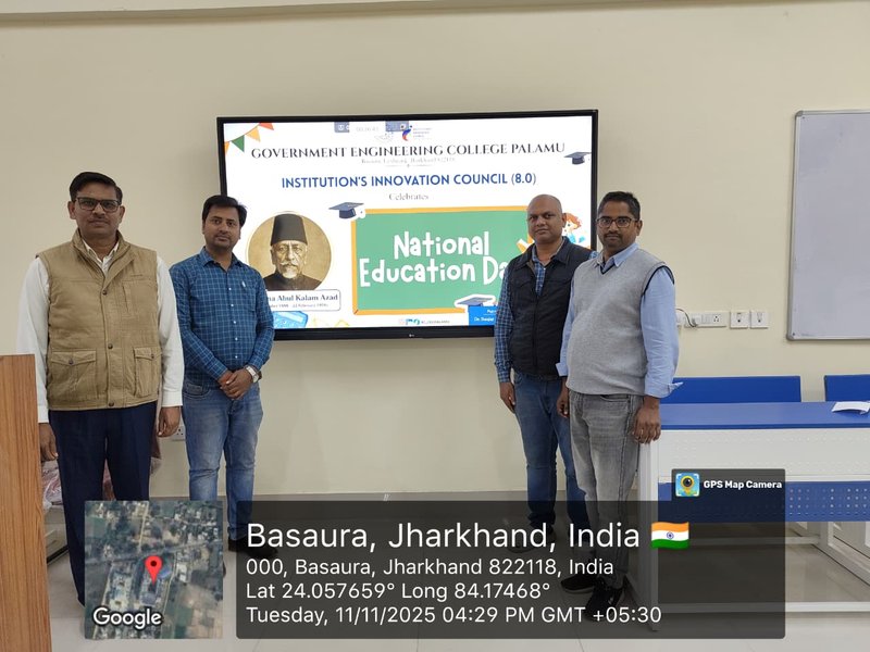 GEC Palamu Celebrates ‘Rajatotsav’ with Grandeur: Students Enthusiastically Mark National Education Day and Jharkhand Foundation Day